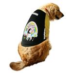 Ruse Dog Unicorn Printed Reflective Full Sleeve T-Shirt, Black, Lemon XXL