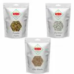 Marwar Super Seeds Combo | Pumpkin Seeds + Sunflower Seeds + Chia Seeds | 250gm Each | Pack of 3 | Total 750gm | High Protein, Fiber & Omega-Rich Mix | Healthy Snacking & Cooking |