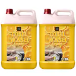 BLISS & BLUSH Dishwash Liquid 10 Liter Yellow Active Power Molecules Leaves No Residue, Grease Cleaner For All Utensils