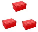 Kuber Industries Red Saree Cover Set ( 3)