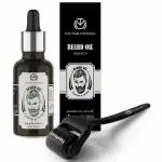 The Man Company Beard Booster Duo | Derma Roller + Beard Oil | Activates Hair Follicles | Accelerates Beard Growth, Fuller & Thicker Beard | Improves Patchy Beard