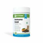 Vi Prime Health and Beauty Immuno Gold Powder, 100 gm | Enriched Golden Milk Mix | Lakadong Turmeric, Aswagandha & Black Cumin | Immune Support | Anti Inflammatory