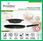 Prestlee Nonstick Cookware Set 2 PC Combo - (Tawa 280 + Panniyarakkal 7 Rnd) - Popular / Nonstick Tawa / Flat Tawa / Dosa Tawa / Roti Tawa