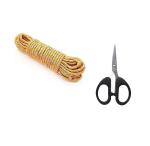 GOODFEEL 10 Mtr. Rassi With Mini Scissore and (Multicolour, Pack of 2)