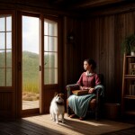 Love Creation A4 Size poster print for creative wall art- companionship-in-the-cabin-11183(Non Sticker)