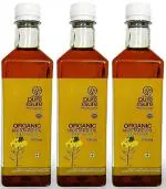 Phalada Pure & Sure Organic Mustard Oil | Cold Pressed Mustard Oil for Cooking | Healthy Mustard Oil, No Trans Fats,500ml x pack of 3