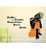 WOLPEP Multicolor Vinyl Buddha Quotes Wall Sticker