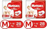 Huggies Wonder Pants Baby Diapers Medium 28 Pieces| Pack of 2