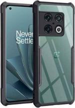 XOVO Back Cover for OnePlus 10T 5G (Transparent, Dual Protection, Pack of 1)