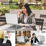 LIMESHOT Adjustable Silver Aluminium Laptop Stand 6 x 6 x 12 cm