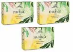 Moha Unisex Herbal Soap with Goodness of Aloe Vera Gel, Basil and Neem (Pack of 3)