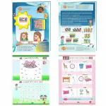 3H Learning Beginners Hindi 6 Books 304 Pages All in One 4-7 Yr Kids Complete Home Schooling Kit: Level 1 & 2 Textbooks Worksheets & Copy Writing Practice Alphabets Rhymes Stories Simple Dialogues Picture Reading