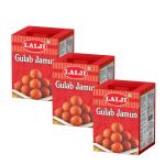 LALJI Foods Gulab Jamun 3Kg (1Kg x 3) | Rich and Creamy Gulab Jamun by LALJI | Irresistible Indian Dessert
