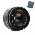 Artek 7artisans 50mm F1.8 APS-C Manual Focus Lens Widely Fit for Compact Mirrorless Cameras Canon M1 M2 M3 M5 M6 M10 EOS-M Mount Black