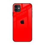 Qrioh Blood Red Glass Case for Apple iPhone 12