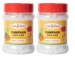 BHAKTI 2 SHAKTI MAKING WORSHIP SPECIAL Mangalam Pure Camphor Tablet for Puja | Kapoor for Diffuser Kapoor Dani Havan and Pooja Karpoor tab Jar (100g Round, Pack of 2)