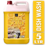 BLISS & BLUSH Dishwash Liquid 5 Liter Yellow Plant Based, Biodegradable, Non-Toxic | Removes Tough Grease & Odour, No Toxic Residue, Baby & Pet Safe