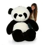Hug N Feel Soft Toys White And Black Polyester Panda Bear Soft Toy - 3 feet