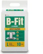 B-Fit Adult Diapers - 10 Pieces, L