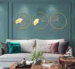 ZS IMPEX Metal Wall Art Wall Sculptures Hanging Perfect For Home Decorations Living Room Bedroom. (03-RING-3P)