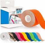 XIANCO Kinesiology Tape for Physiotherapy, for Shoulder, Wings, Arms, Ankle (5 m X 5 cm) (RED)