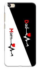 Bhaicover Vivo Y69 Multicolor Mom Dad Design Mobile Phone Back Cover