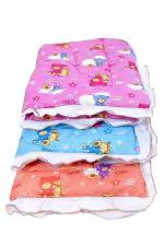 Mini Love 100% Quality Cotton Baby godadi | New Born Baby Mattress | New Born godadi | Baby godali | Baby Godari | Cradle Bed (Multicolor - Pack of 3)