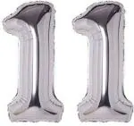 FANEX Solid Foil Number Foil Balloon (Pack of 2)