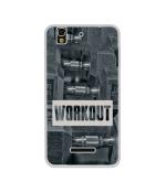 Casotec Workout Design Printed Silicon Soft TPU Back Case Cover for Yu Yureka