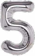 FANEX Solid 5th Year Birthday Decoration Balloon