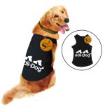 Sage Square Comfortable Cotton Dog T-shirt, Soft & Breathable Sleeveless Vest Dog Clothes, Puppy Tank Top Fashion Apparel (Black) (XXXLarge) (30 inches)