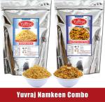 Yuvraj Bikaneri bhujiya sev & Navratan mixture chabeni 400 g (Pack of 2)
