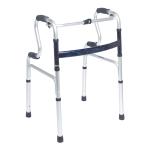 KosmoCare Premium Imported Light weight Aluminum Height Adjustable Folding Step-up Walker - Silver