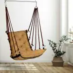 Curio Centre Hammock Swing for Kids and Adults/Hanging Hammock Suitable for Indoor, Outdoor, Balcony/Jumbo Swing for Adult/Single Seater Jhula/Swing for Balcony(Yellow, 24x23x85 Inches)