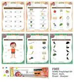 Future Intelligence Books LKG Activity Worksheets 120 Pages - English, Maths, GK, Colouring with Stick and Folder [Workbook] Future Intelligence Books [Workbook] Future Intelligence Books