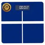Beatxp Blue Plus Digital Bathroom Weighing Scale With Lcd Panel And Thick Tempered Glass And 2 Years Warranty