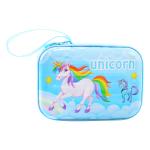 Parteet Multicolor Polyester Unicorn Pouch