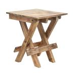 RAMYAMART Brown Wood RAMYAMARTc Portable Folding Stool For Living Room