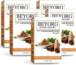 BEYORG Organic Red Chandan and Sandalwood Powder for Anti Acne and Pimples and Blackhead Removal - 500 g (pack of 5)