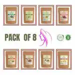 Hennahub Amla, Reetha, Shikakai with herbs combo pack 800gm