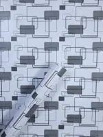 Jaamso Royals Multicolor PVC Squares Self Adhesive Wallpaper 45X200 cm( 200 CM X 45 CM )