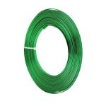 Erklerostore 3mm Flat Aluminum Wire Green 50gm/Roll Bendable Artistic Metal Wire for DIY Sculpting Jewelry Making Pack of 2