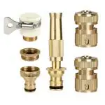Hasthip 5 In 1 Set Universal Tap Connector, Spray Nozzle, Connector Adapter Quick Release Coupling, Pipe
