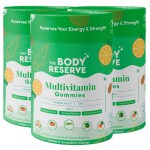 The Body Reserve Multivitamin Gummies Natural Lemon & Strawberry Flavour Super Foods for Men Women Packed with Zinc, Vitamin D, & Minerals Boost Immunity, Energy & Metabolism 30 Gummies(Pack of 3)