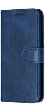 COVERBLACK Artificial Leather::Rubber Flip Cover Compatible model for Vivo V17/ Vivo 1919 - Blue