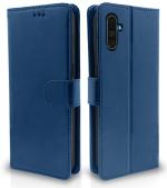 Balkans Realme C3 Flip Case Leather Finish | Inside TPU with Card Pockets | Wallet Stand and Shock Proof | Magnetic Closing | Complete Protection Flip Cover for Realme C3 (Blue)