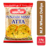 Ahaar Punjabi Multigrain Missi Roti Atta 2Kg (1Kg X 2 Packs)