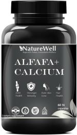 Naturewell Alfalfa Calcium Citrate Malate Tablets For Women And Men 120 Capsule, 60 Capsules Each (Pack Of 2)