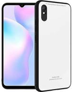 Aviaaz Redmi 9A Sports Luxury Glass White Back Cover