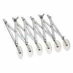 Rena Germany Multiple Wheel Dough Cutter - Kaju Katli/Pastry Sheets/Samosa Patti/Pasta Cutter - with Expandable Divider (6 Wheels)